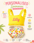 Personalised Girls Swimwear Set