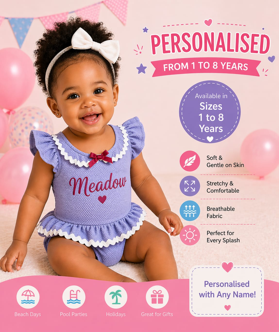 Personalised Baby Swim Set