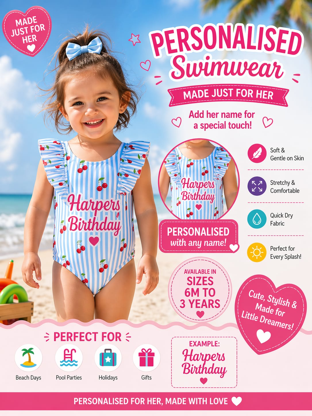 Little Girl Deserves Swimwear