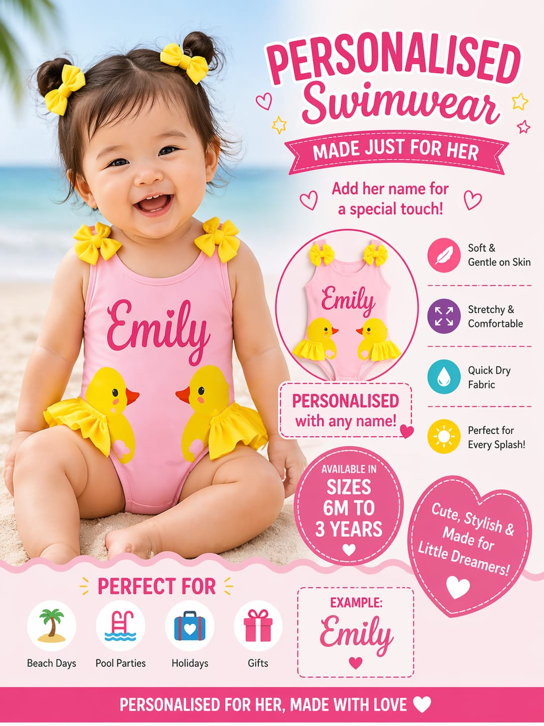 Little Girl Deserves Swimwear