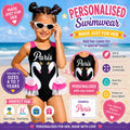 personalised Girls’ swimsuit