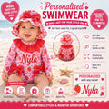 Personalised Strawberry Swimsuit