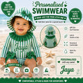 Personalised Green Swimsuit