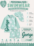 Personalised Striped Swimwear